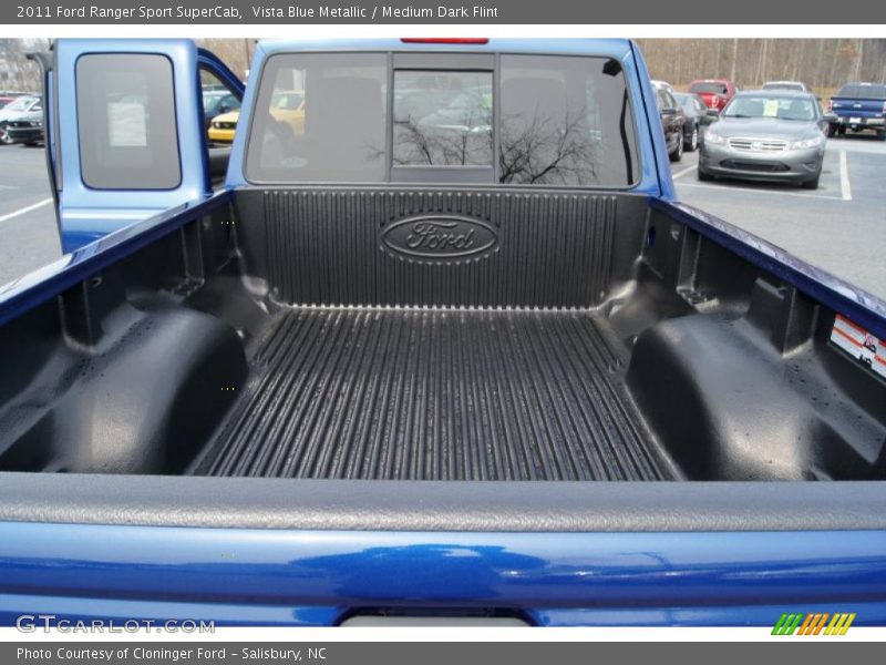 Vista Blue Metallic / Medium Dark Flint 2011 Ford Ranger Sport SuperCab