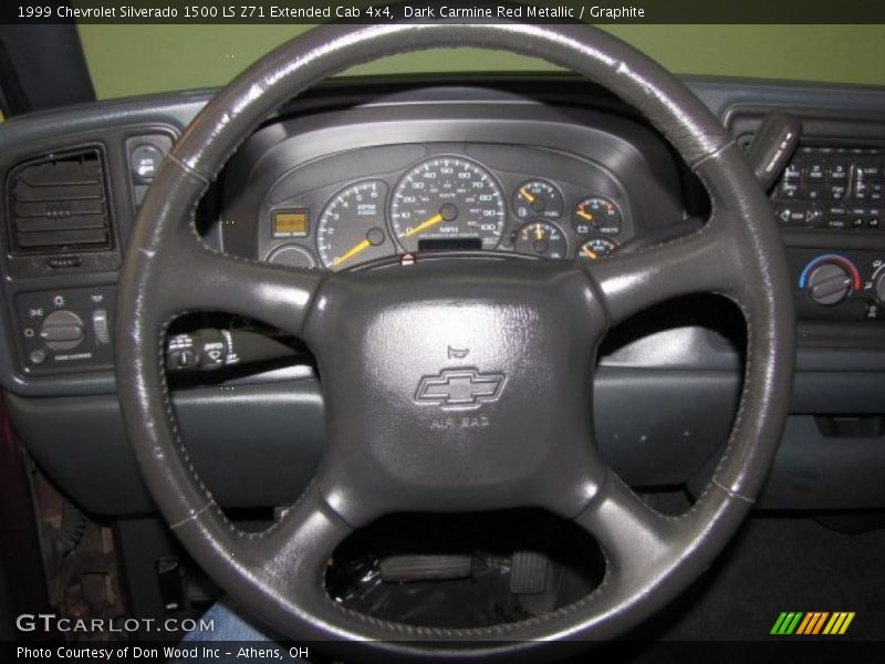 Dark Carmine Red Metallic / Graphite 1999 Chevrolet Silverado 1500 LS Z71 Extended Cab 4x4