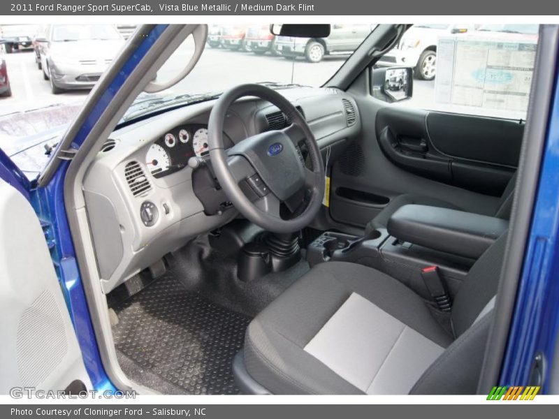 2011 Ranger Sport SuperCab Medium Dark Flint Interior