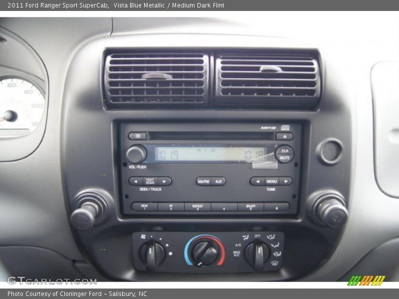 Controls of 2011 Ranger Sport SuperCab