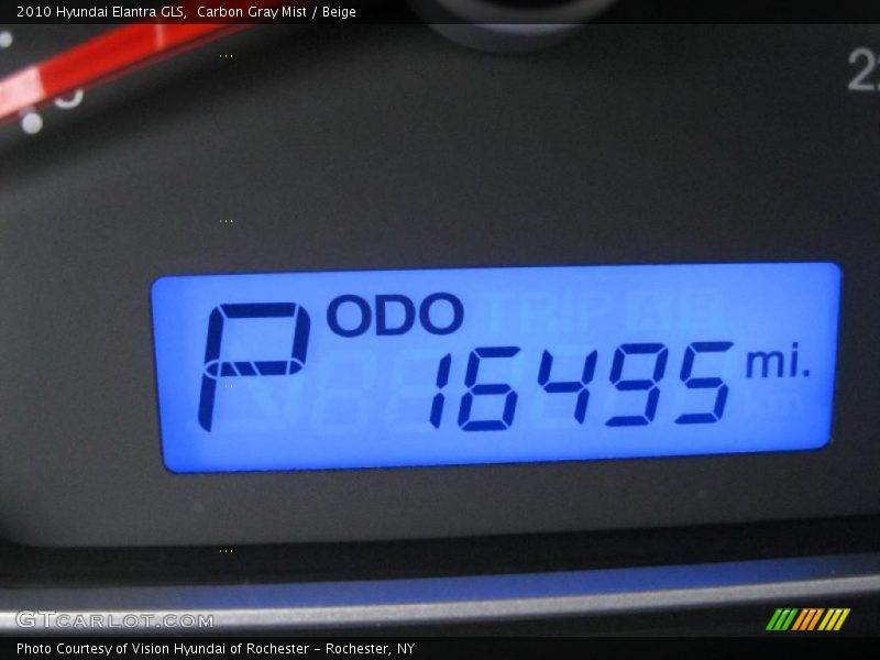 Carbon Gray Mist / Beige 2010 Hyundai Elantra GLS