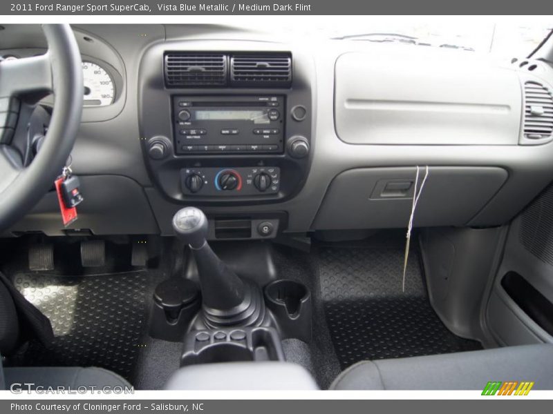 Dashboard of 2011 Ranger Sport SuperCab