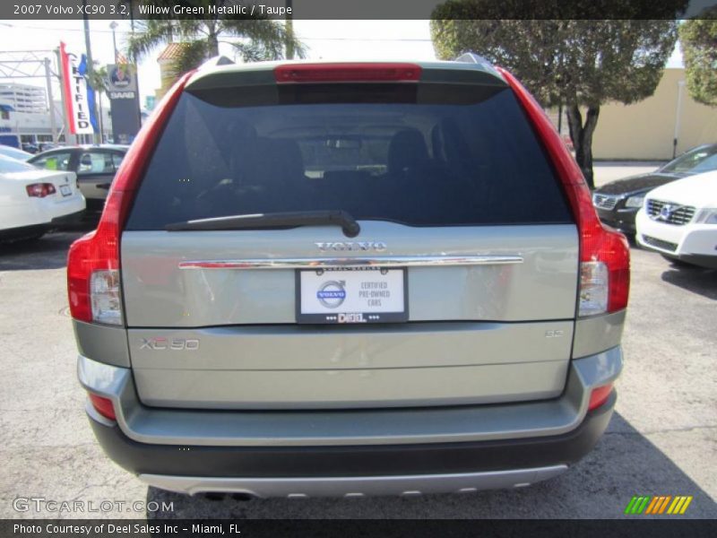 Willow Green Metallic / Taupe 2007 Volvo XC90 3.2