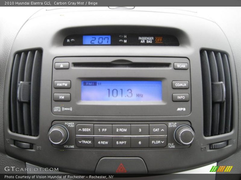 Carbon Gray Mist / Beige 2010 Hyundai Elantra GLS