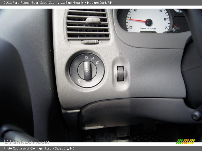 Controls of 2011 Ranger Sport SuperCab