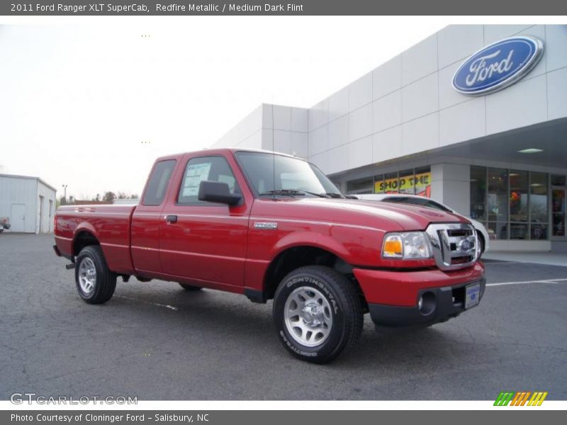 Redfire Metallic / Medium Dark Flint 2011 Ford Ranger XLT SuperCab