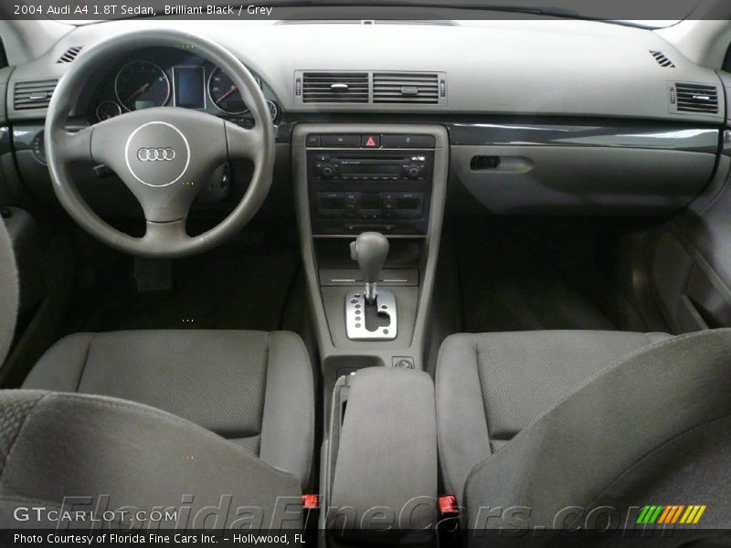 Brilliant Black / Grey 2004 Audi A4 1.8T Sedan