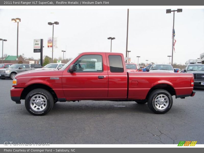Redfire Metallic / Medium Dark Flint 2011 Ford Ranger XLT SuperCab