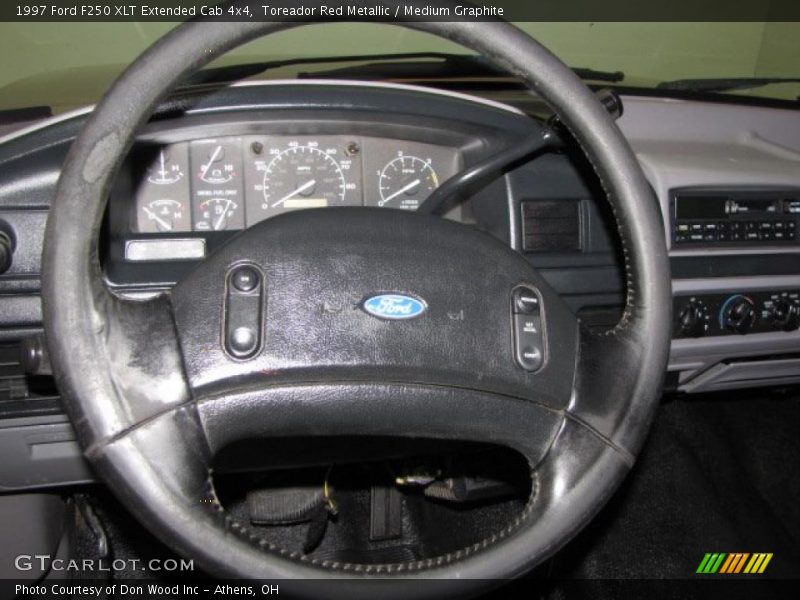 Toreador Red Metallic / Medium Graphite 1997 Ford F250 XLT Extended Cab 4x4