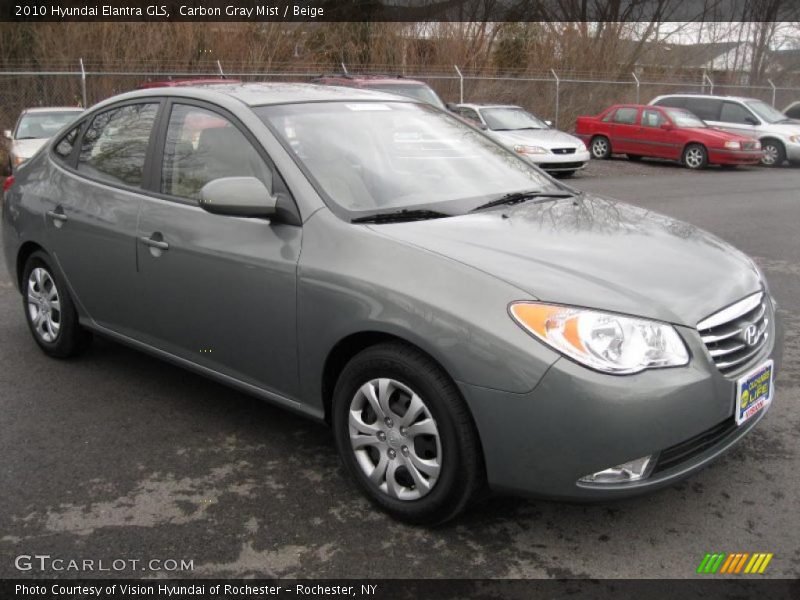 Carbon Gray Mist / Beige 2010 Hyundai Elantra GLS