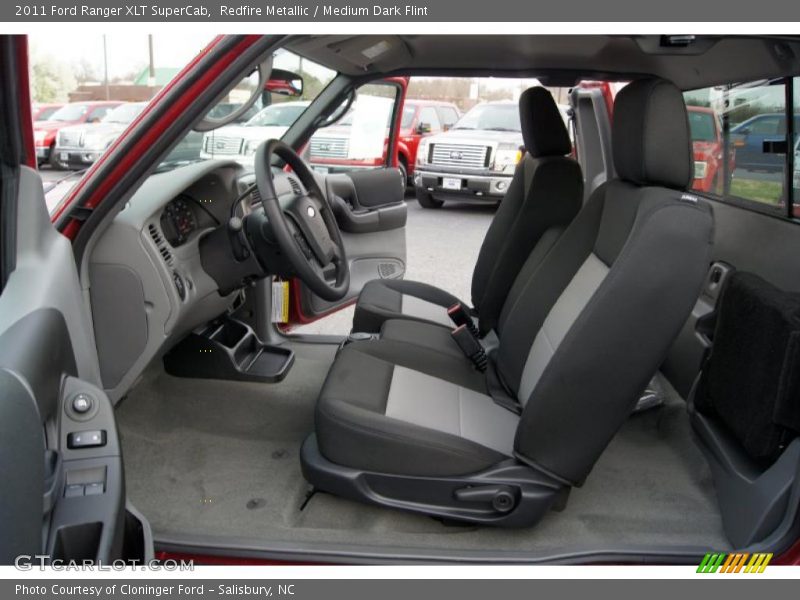  2011 Ranger XLT SuperCab Medium Dark Flint Interior