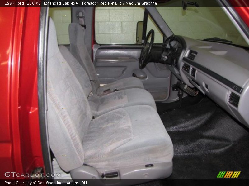 Toreador Red Metallic / Medium Graphite 1997 Ford F250 XLT Extended Cab 4x4
