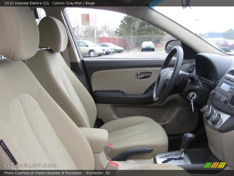Carbon Gray Mist / Beige 2010 Hyundai Elantra GLS