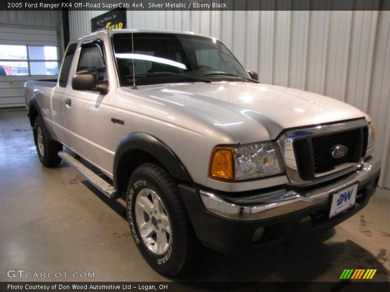 Silver Metallic / Ebony Black 2005 Ford Ranger FX4 Off-Road SuperCab 4x4