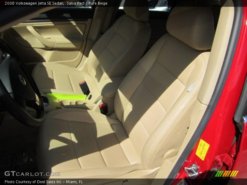 Salsa Red / Pure Beige 2008 Volkswagen Jetta SE Sedan