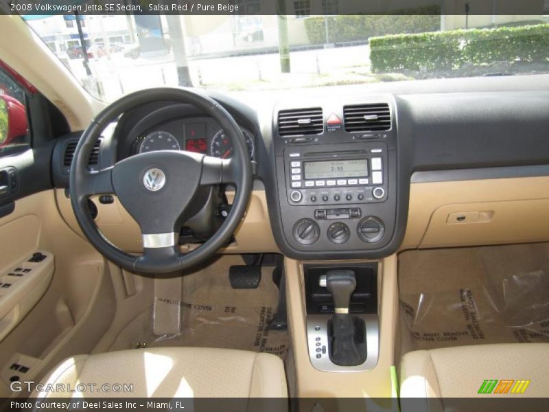 Salsa Red / Pure Beige 2008 Volkswagen Jetta SE Sedan