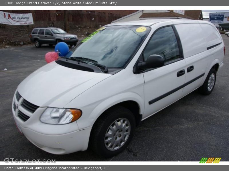 Stone White / Medium Slate Gray 2006 Dodge Grand Caravan C/V