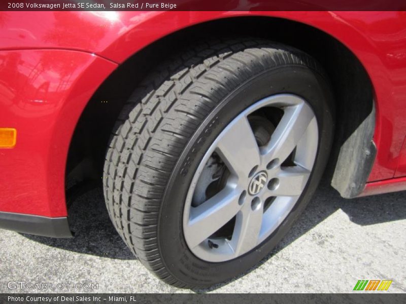 Salsa Red / Pure Beige 2008 Volkswagen Jetta SE Sedan