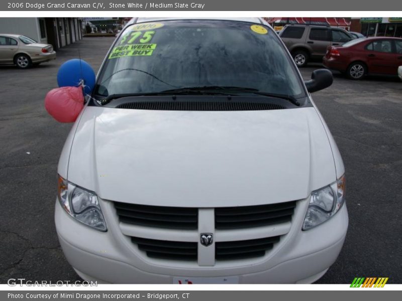 Stone White / Medium Slate Gray 2006 Dodge Grand Caravan C/V