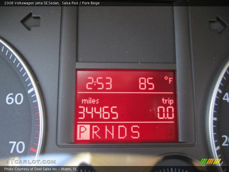 Salsa Red / Pure Beige 2008 Volkswagen Jetta SE Sedan