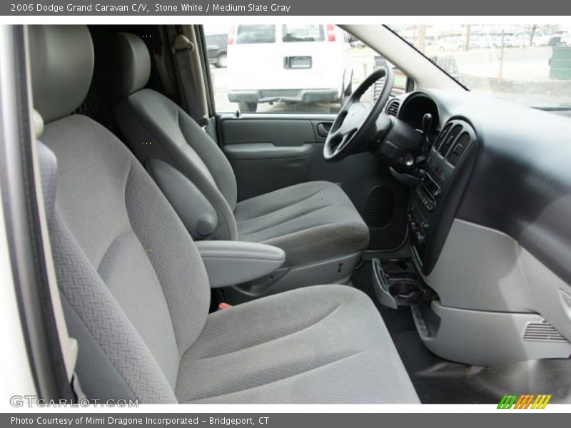 Stone White / Medium Slate Gray 2006 Dodge Grand Caravan C/V