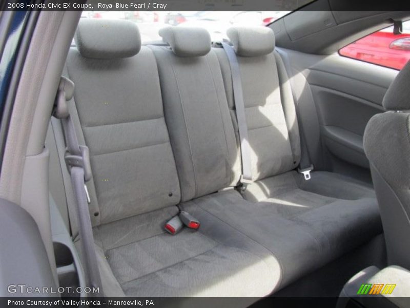 Royal Blue Pearl / Gray 2008 Honda Civic EX Coupe