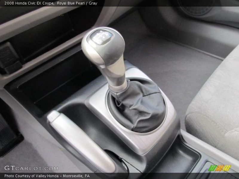 Royal Blue Pearl / Gray 2008 Honda Civic EX Coupe