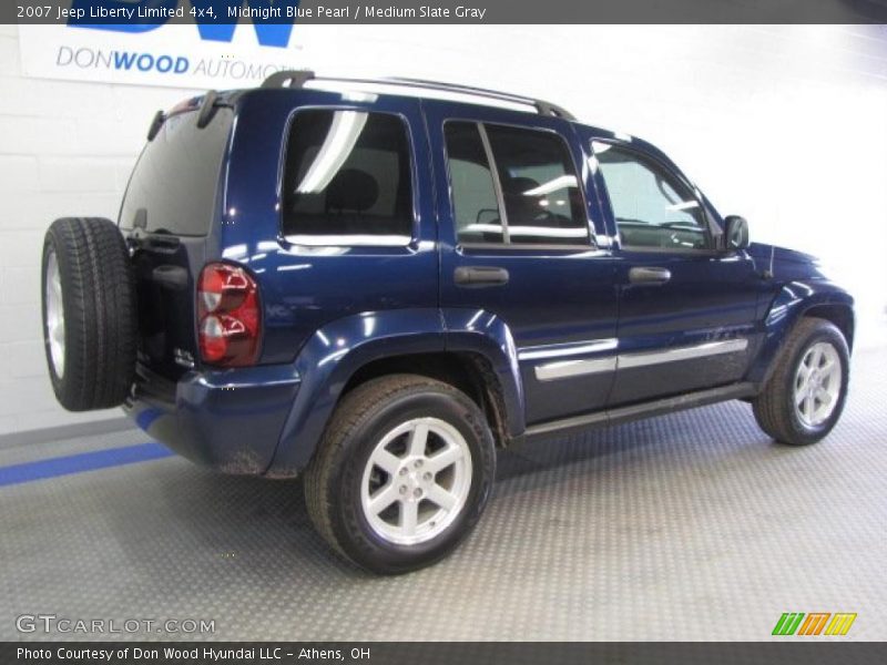 Midnight Blue Pearl / Medium Slate Gray 2007 Jeep Liberty Limited 4x4