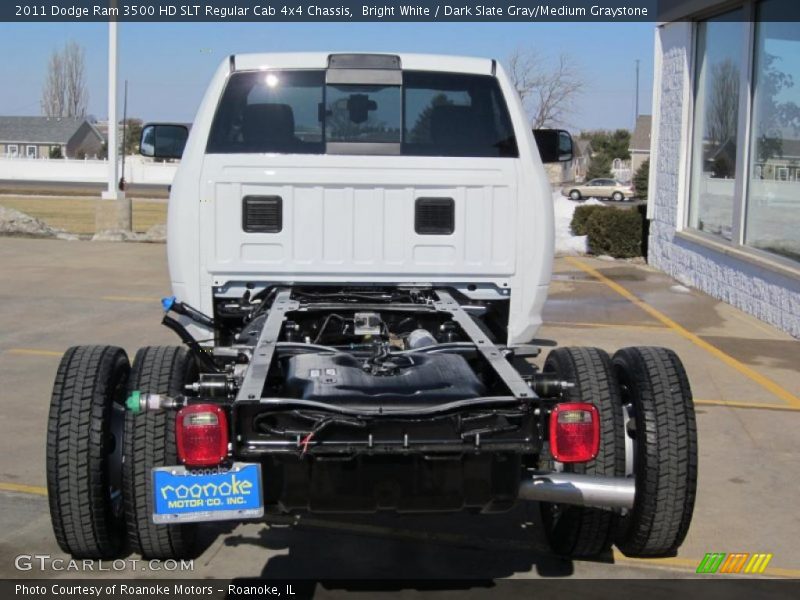 Bright White / Dark Slate Gray/Medium Graystone 2011 Dodge Ram 3500 HD SLT Regular Cab 4x4 Chassis