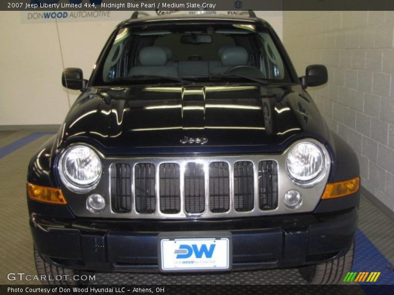 Midnight Blue Pearl / Medium Slate Gray 2007 Jeep Liberty Limited 4x4