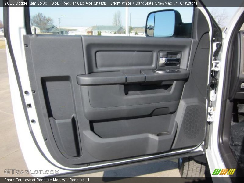 Bright White / Dark Slate Gray/Medium Graystone 2011 Dodge Ram 3500 HD SLT Regular Cab 4x4 Chassis