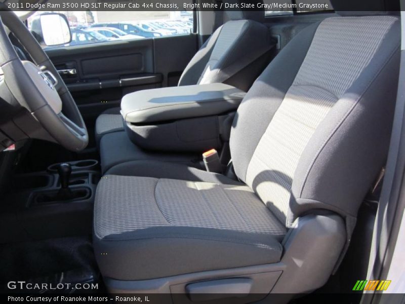 Bright White / Dark Slate Gray/Medium Graystone 2011 Dodge Ram 3500 HD SLT Regular Cab 4x4 Chassis
