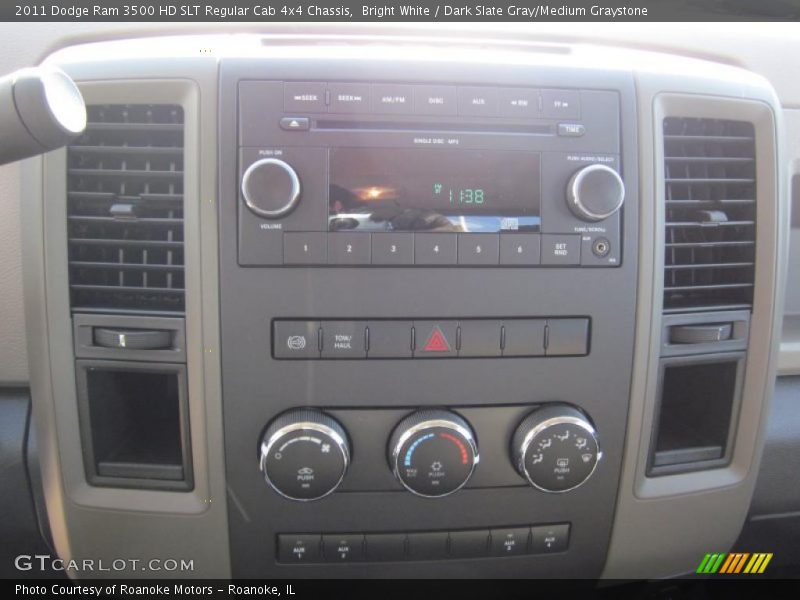 Bright White / Dark Slate Gray/Medium Graystone 2011 Dodge Ram 3500 HD SLT Regular Cab 4x4 Chassis