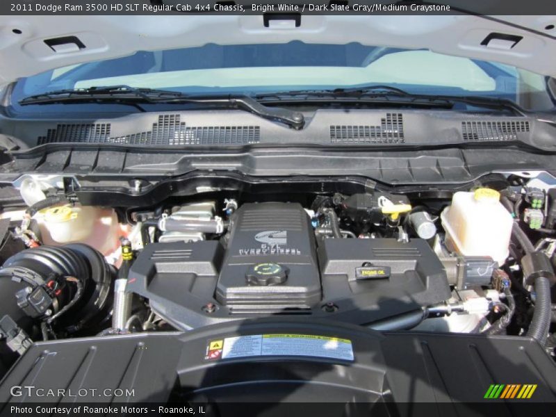  2011 Ram 3500 HD SLT Regular Cab 4x4 Chassis Engine - 6.7 Liter OHV 24-Valve Cummins Turbo-Diesel Inline 6 Cylinder