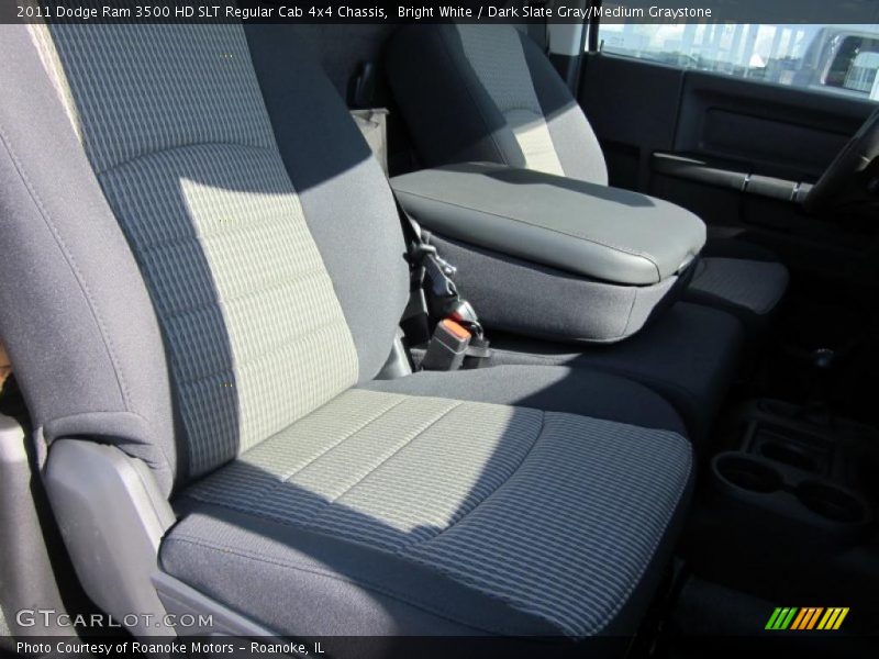 Bright White / Dark Slate Gray/Medium Graystone 2011 Dodge Ram 3500 HD SLT Regular Cab 4x4 Chassis