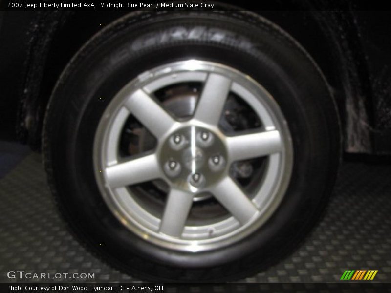 Midnight Blue Pearl / Medium Slate Gray 2007 Jeep Liberty Limited 4x4