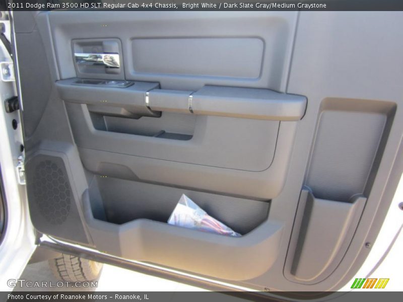 Bright White / Dark Slate Gray/Medium Graystone 2011 Dodge Ram 3500 HD SLT Regular Cab 4x4 Chassis