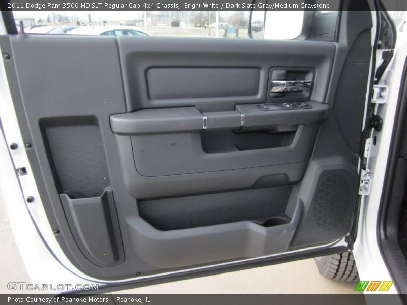 Bright White / Dark Slate Gray/Medium Graystone 2011 Dodge Ram 3500 HD SLT Regular Cab 4x4 Chassis