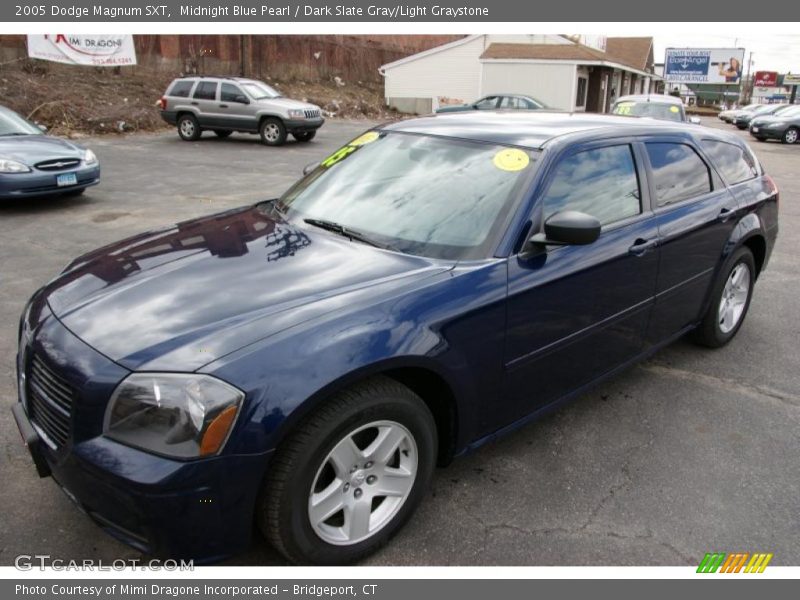 Midnight Blue Pearl / Dark Slate Gray/Light Graystone 2005 Dodge Magnum SXT