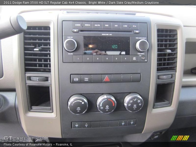 Bright White / Dark Slate Gray/Medium Graystone 2011 Dodge Ram 3500 HD SLT Regular Cab 4x4 Chassis