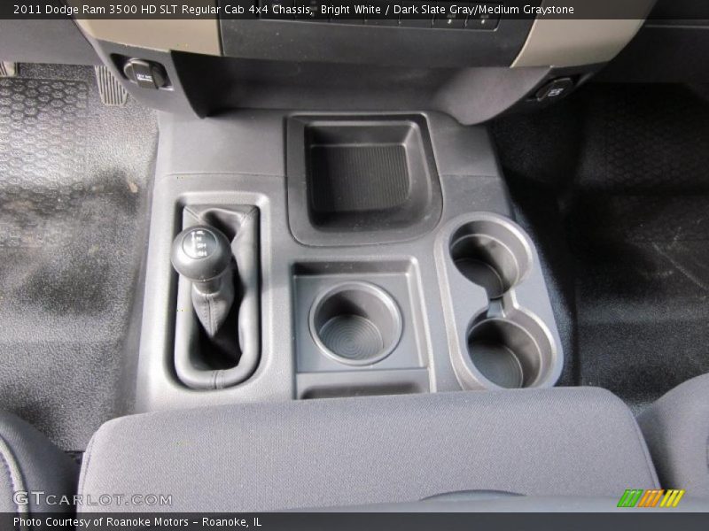 Bright White / Dark Slate Gray/Medium Graystone 2011 Dodge Ram 3500 HD SLT Regular Cab 4x4 Chassis
