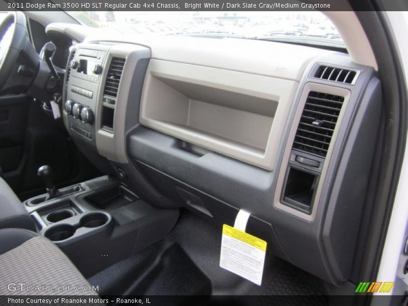 Bright White / Dark Slate Gray/Medium Graystone 2011 Dodge Ram 3500 HD SLT Regular Cab 4x4 Chassis