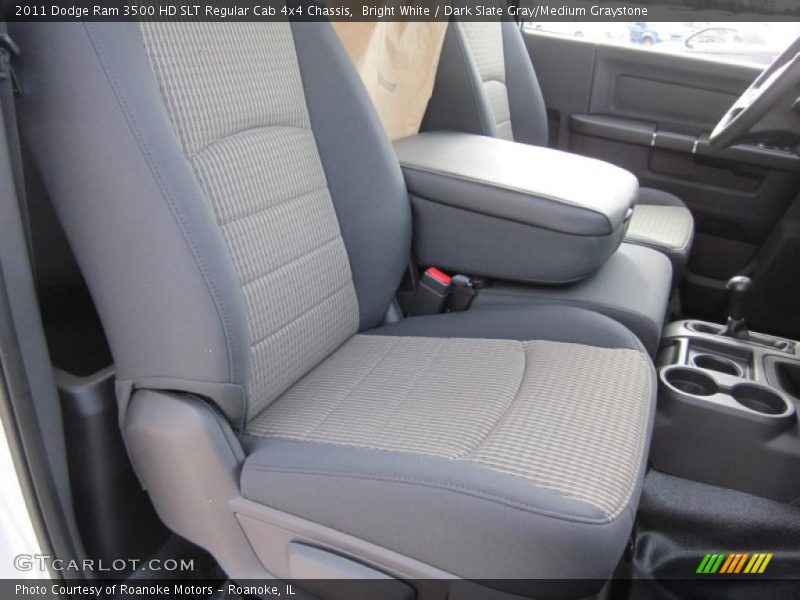 Bright White / Dark Slate Gray/Medium Graystone 2011 Dodge Ram 3500 HD SLT Regular Cab 4x4 Chassis