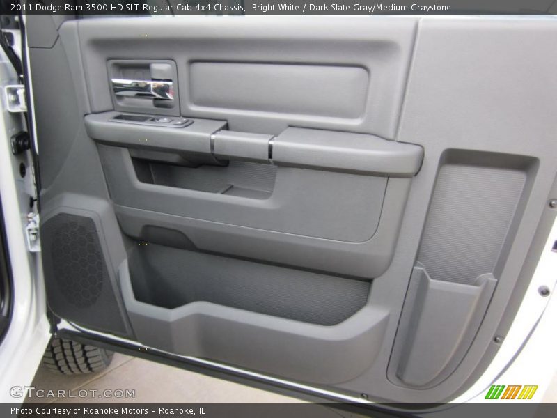 Bright White / Dark Slate Gray/Medium Graystone 2011 Dodge Ram 3500 HD SLT Regular Cab 4x4 Chassis