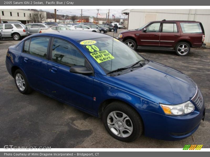 Pacific Blue / Gray 2005 Saturn ION 2 Sedan