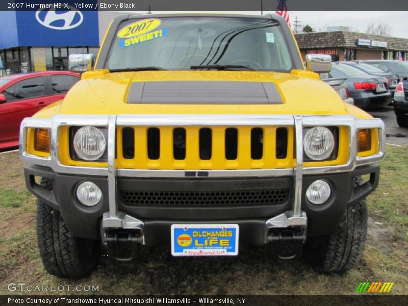 Yellow / Ebony Black 2007 Hummer H3 X