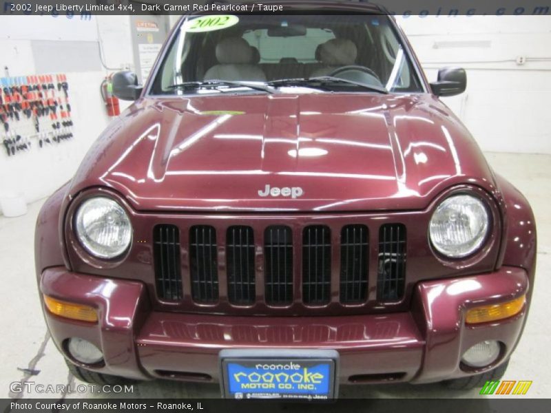 Dark Garnet Red Pearlcoat / Taupe 2002 Jeep Liberty Limited 4x4