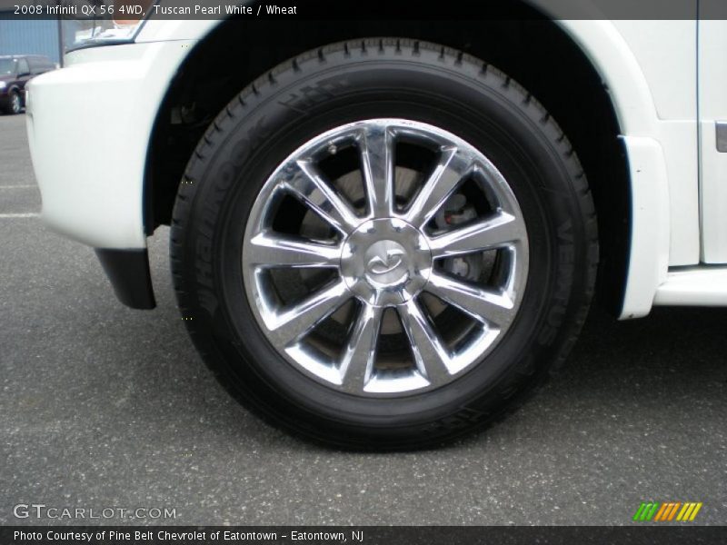 Tuscan Pearl White / Wheat 2008 Infiniti QX 56 4WD