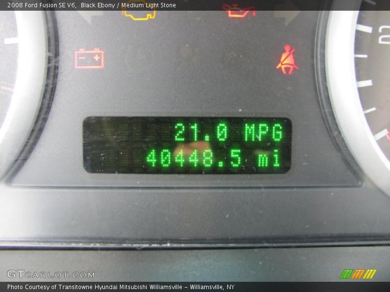 Black Ebony / Medium Light Stone 2008 Ford Fusion SE V6