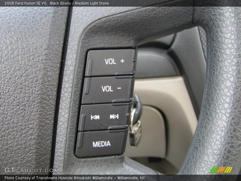 Black Ebony / Medium Light Stone 2008 Ford Fusion SE V6